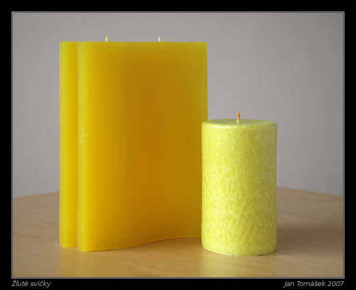 Žluté svíčky